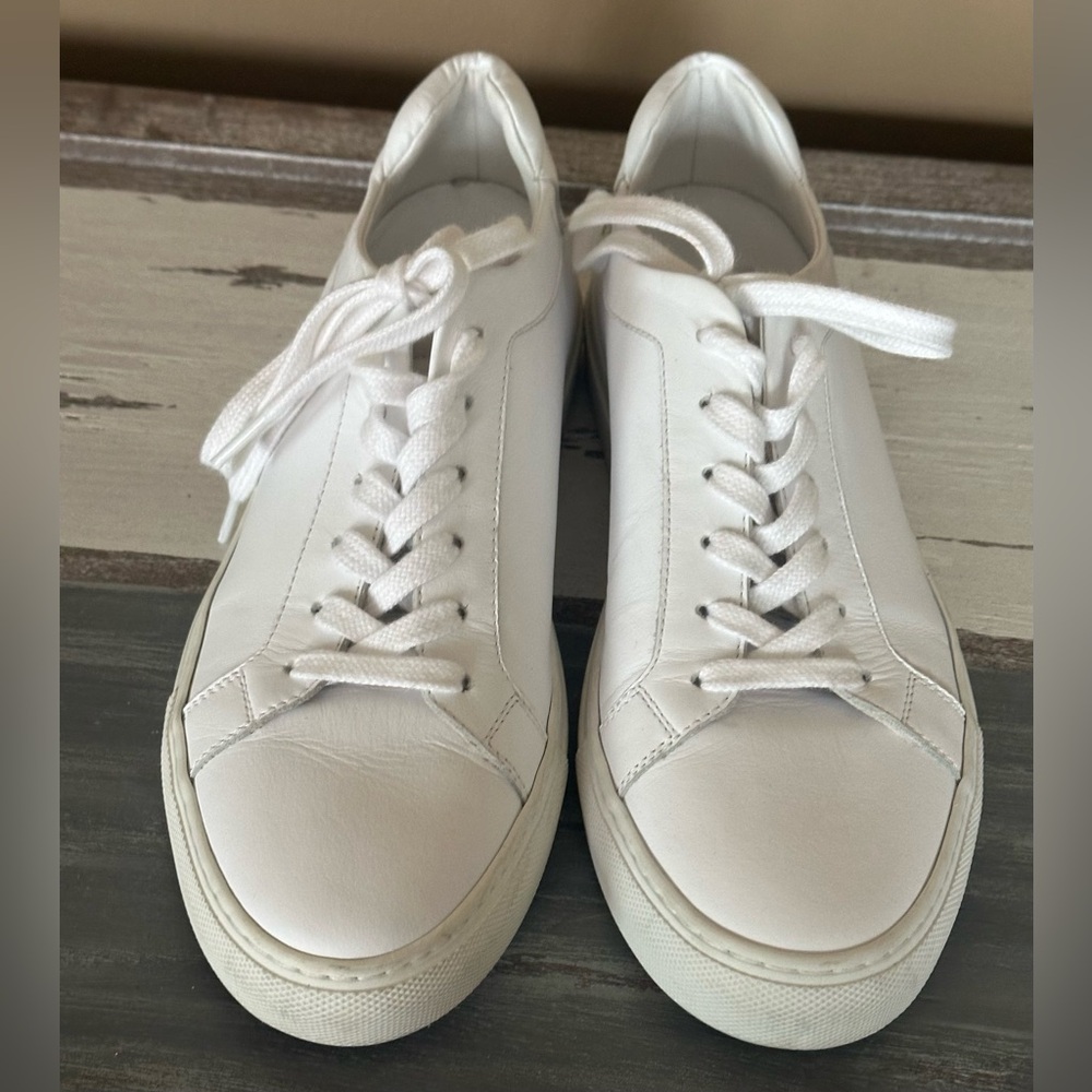 M.Gemi The Palestra White Leather Low Top Sneakers Made in Italy Women 39.5 9 - Picture 2 of 9